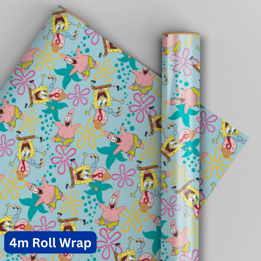 SPONGEBOB SQUARE PANTS ROLL WRAP 4M