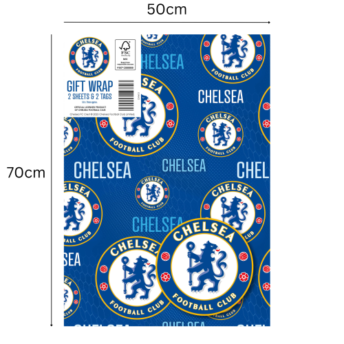 Chelsea FC 2 Sheet 2 Tag Gift Wrap 1