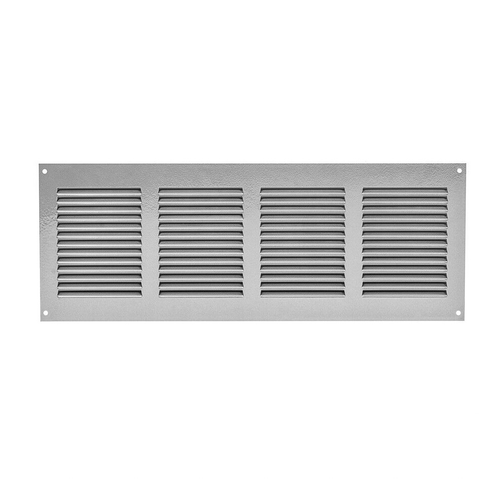 Silver Metal Air Vent Grille 400Mm X 150Mm 5056517970058