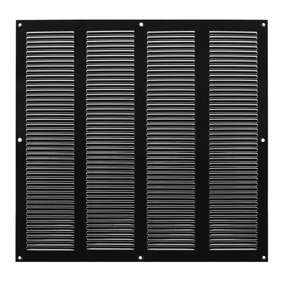 Black Metal Air Vent Grille 400Mm X 400Mm 5056517970102