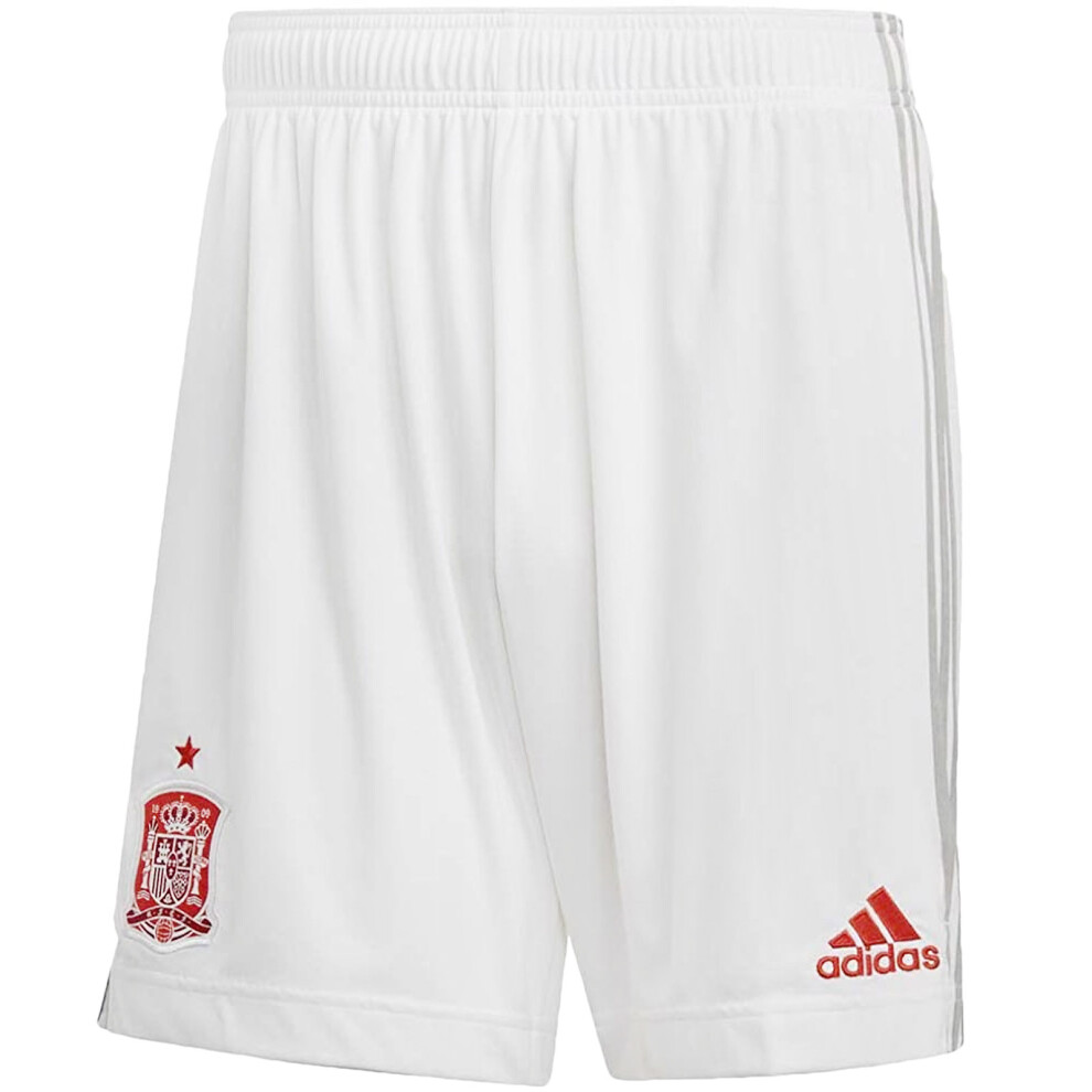 (XL, White) adidas Performance Mens FEF Spain Authentic Pro Away Kit Shorts - White