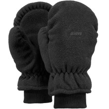 (2-3 Yrs, Black) Barts Kids Childrens Soft Fleece Elasticated Cuff Warm Winter Mittens