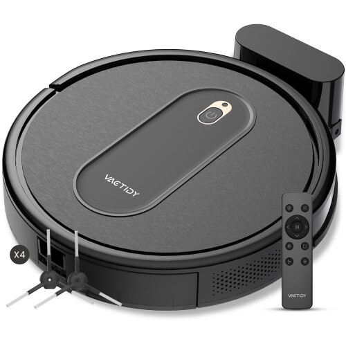 Vactidy Nimble T6 Robot Vacuum Cleaner, Strong Suction,Automatic Self-Charging Robotic Vacuums, WiFi/Alexa/App Remote Control Robot hoover