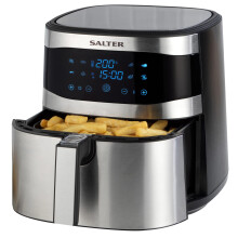 Salter EK4628 XXL 8L Air Fryer - Hot Air Circulation, Oil Free, Removable Non-Stick Basket, Easy Clean, LCD Digital Touch Display, 8 Presets, 1800W