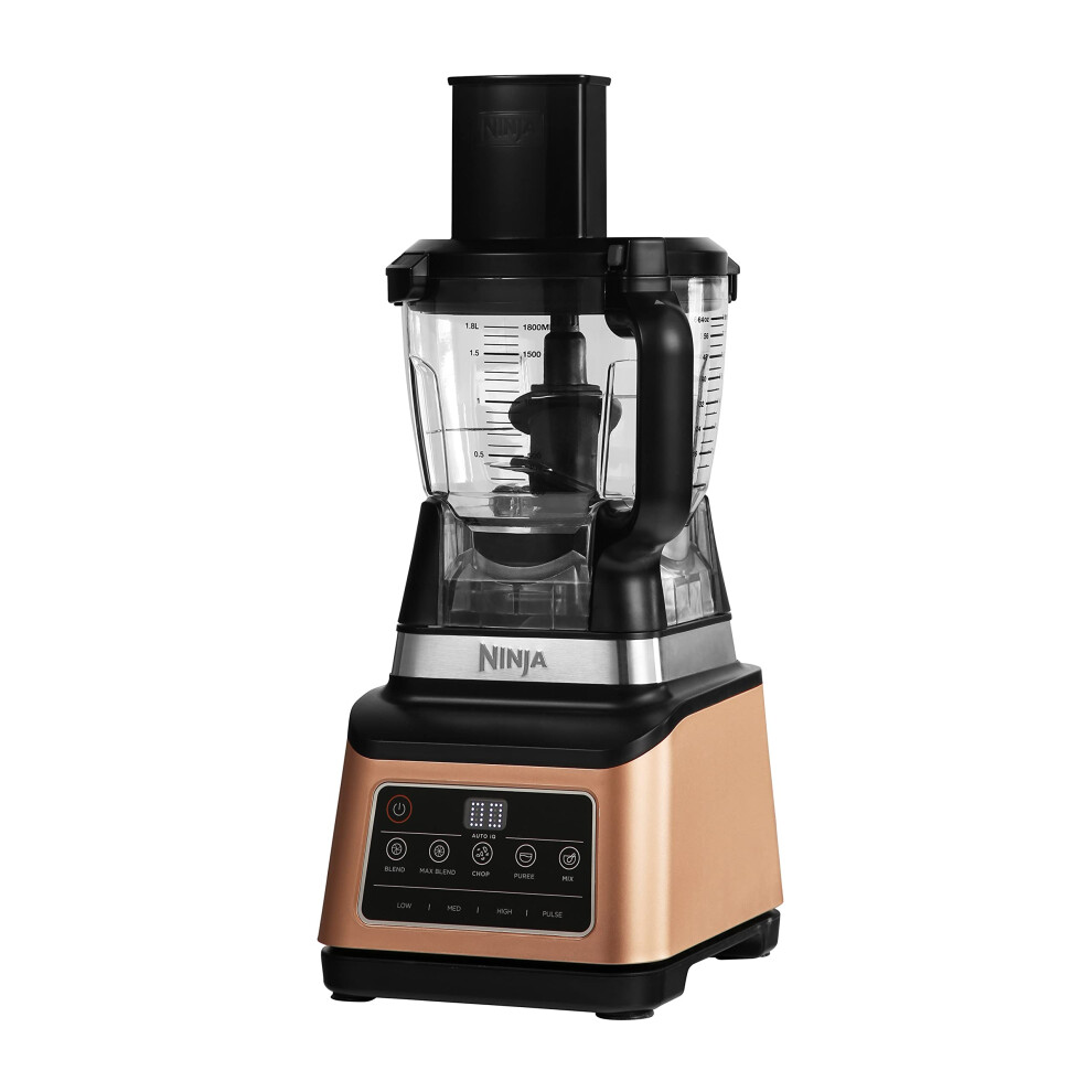 Ninja 3-in-1 Food Processor & Blender, Coffee & Spice Grinder, 5 Auto Programs; Blend, Max, Chop, Puree, Mix, 1.8L Bowl, 2.1L Jug, 700ml Cup, 1200W