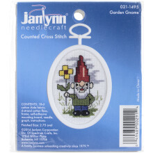 Tobin Janlynn Mini Broderikit 2.75" Oval-Gnome (18 Trådar)