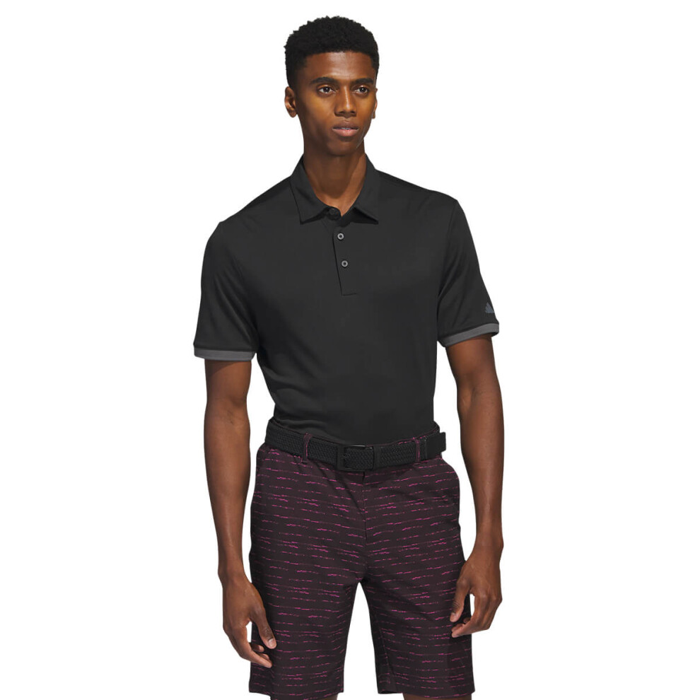 (XL, Black) adidas Golf HEAT.RDY Moisture Wicking Performance Polo Shirt