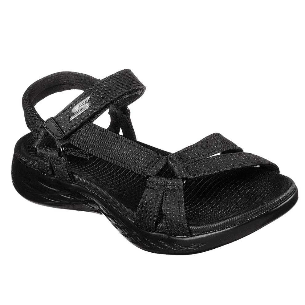 Skechers Sport Womens On The Go 600 Brilliancy Sandals - Black - Uk 6