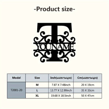 (M, Style20) Metal Art Sign Home Garden Party Decoration Patio Porch Sign Wall Art Decor