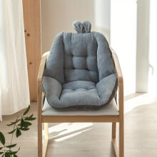 (Gray, 40.64*40.64cm) 1pc Cute Rabbit Ears Pattern Integrated Cushion Office Study Reading Bedroom Home Chair Thickened Cushion Reading Floor Pillow