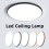 1pc LED Ceiling Light, Modern Round Ceiling Lamp, Waterproof Slim Multicolor Available For Bedroom Living Room Bathroom Balcony 2