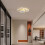 1pc Creative Cloud Shape Ceiling Light, LED Ceiling Light, Home Decoration Ceiling Light, Acrylic White Ceiling Light 8