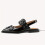 Women's Solid Color Trendy Sandals, Ankle Buckle Strap Lightweight Soft Sole Shoes, Point Toe Buckle Belt Shoes 5