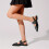 Women's Solid Color Trendy Sandals, Ankle Buckle Strap Lightweight Soft Sole Shoes, Point Toe Buckle Belt Shoes 8