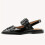 Women's Solid Color Trendy Sandals, Ankle Buckle Strap Lightweight Soft Sole Shoes, Point Toe Buckle Belt Shoes 4