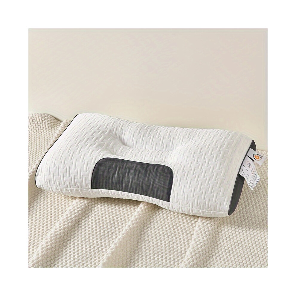 (Knitted Massage Pillow, 1pc) Knitted Neck Pillow For Adults To Help Sleep Soft, Adjustable Ergonomic Orthopedic Contour Support Pillow