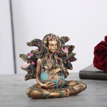 Mother Earth Goddess Statue Gaia Resin Figurine Garden Ornament Decor Gift
