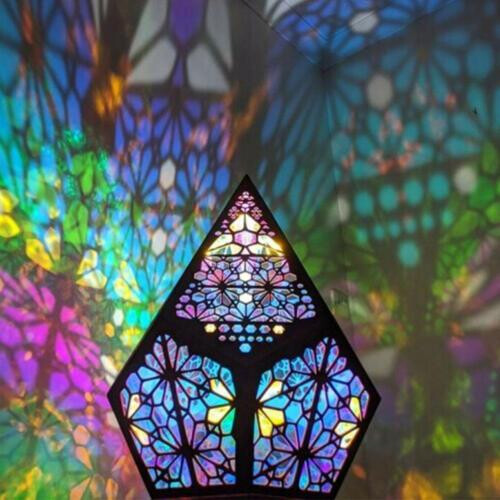 Moroccan Mosaic Bohemian Starry Sky Colorful Table Bedside Lamp Light 2