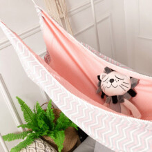 (Pink Wave) Portable Newborn Baby Hammock Indoor Outdoor Swing Hanging Crib Infant Sleep Bed