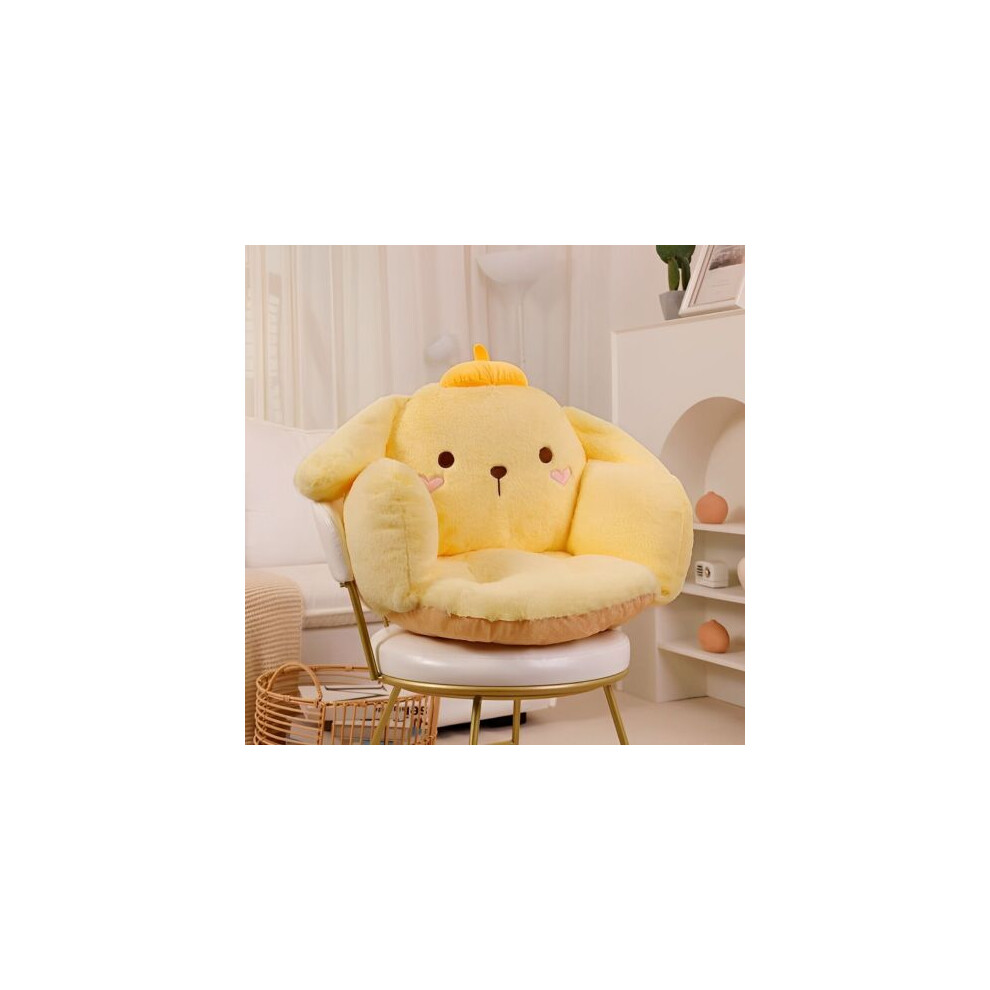 (Purin) Sanrio Plush Cushion Backrest Cinnamoroll Kuromi Chair Bedroom Cartoon Winter