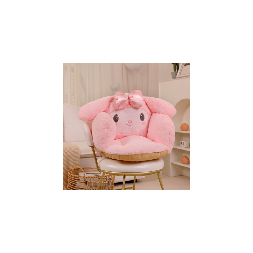 (Melody) Sanrio Plush Cushion Backrest Cinnamoroll Kuromi Chair Bedroom Cartoon Winter