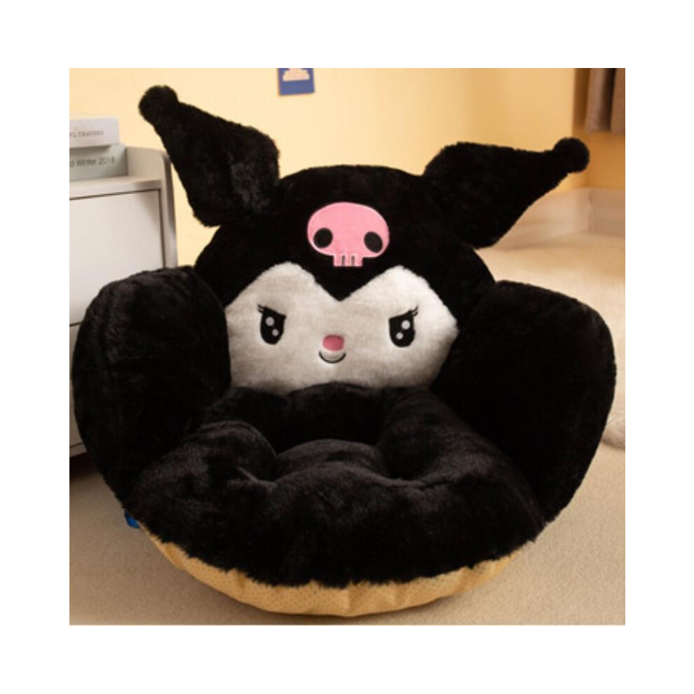 (devil) Sanrio Plush Cushion Backrest Cinnamoroll Kuromi Chair Bedroom Cartoon Winter