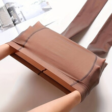 (Coffee, One-size) Fake Translucent Pantyhose, High Waist Slim Anti-snag Pantyhose, Women's Lingerie & Hosiery