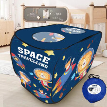 (Blue) Interactive Cartoon Bus Game House - Automatically Pops Open For Hours Of Outdoor Fun For Kids!