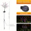 1pc Outdoor Solar Cherry Blossom Tree Lights, 20 LEDs Waterproof Solar Garden Decorative Lights 6