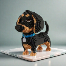 2100pcs Pet Dog Building Block Set - Perfect Gift for Halloween, Christmas & Thanksgiving Day Carnival