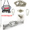Heavy Duty Adjustable Height Heavy Chains Hooks Hammock Hanging Chair Chains Kit 3