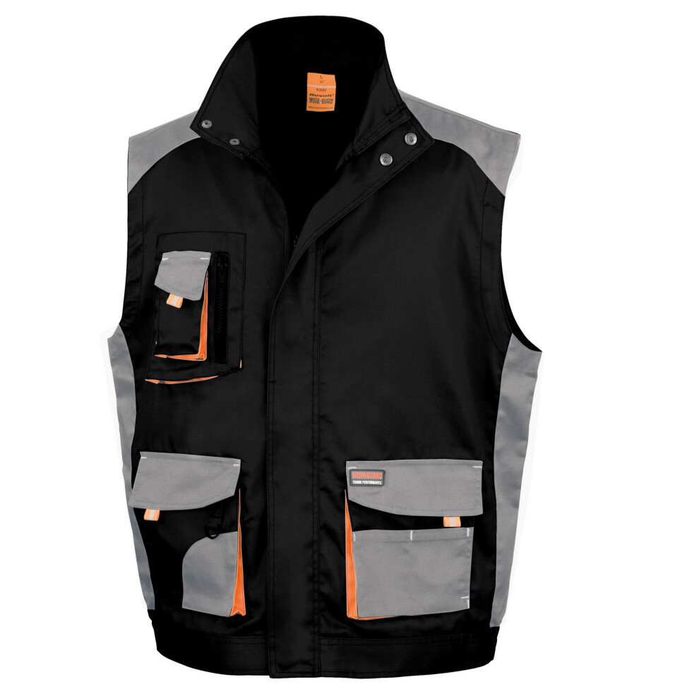 Result Unisex Black Work-Guard By Adult Lite Gilet Xxxl
