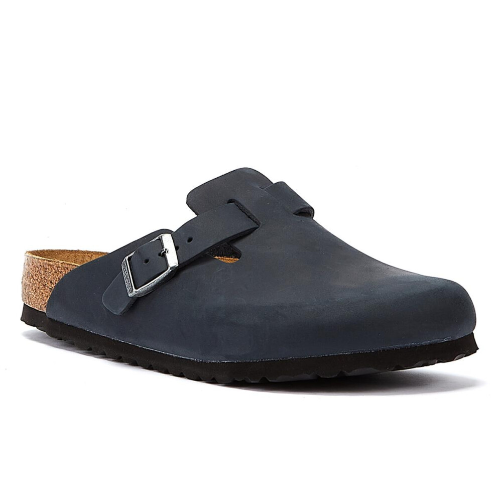 (Black, 3.5 (Adults')) Birkenstock Boston Oiled Narrow Black Clogs