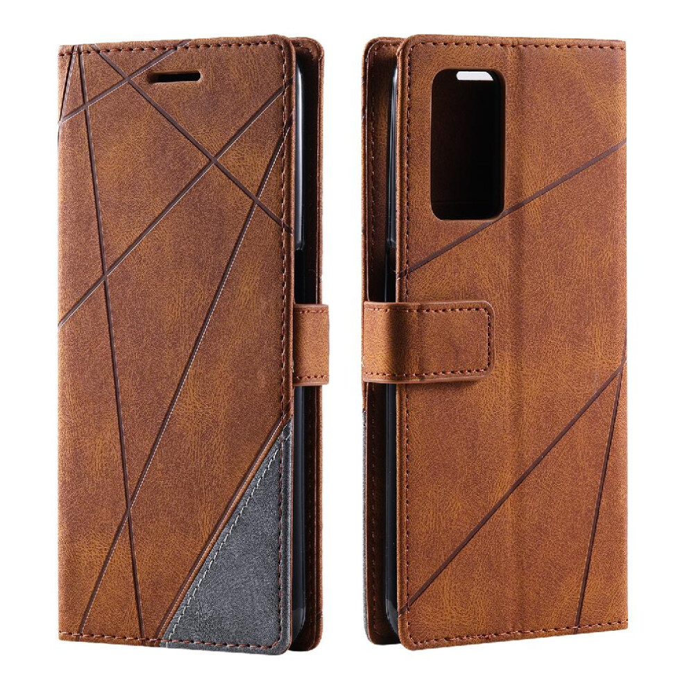 (Brown) Case For Oppo A55s 5G Wallet Flip Folio Card Holder Kickstand Magnetic Shockproof Pu Leather Brown 764762586997