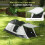 Outsunny Outsunny Tunnel Tent with Bedroom, Living Room and Porch for 3-4 Man, Green 3