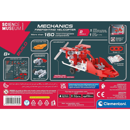 Clementoni Clementoni Science Museum Mechanics - Firefighting Helicopter 2