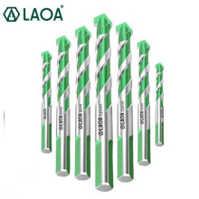 LAOA masonry tile drill bits set 7 pcs sizes 3-12mm Super Hard Alloy Twist steel