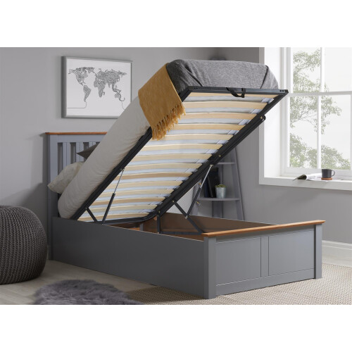 Birlea Single Grey Ottomam Bed 3FT Storage Bed Frame Birlea Phoenix