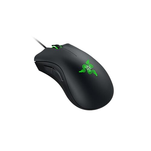 Razer Razer DeathAdder Essential (2021) - Wired Gaming Mouse (Optical Sensor, 6400 DPI, 5 Programmable Buttons, Ergonomic Form Factor) Black 2