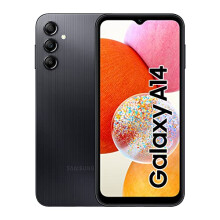 Samsung Galaxy A14 Mobile Phone 6.6 Inch Infinity-V screen 64GB Sim Free Smartphone, Black, 3Y Extended Manufacturer Warranty - Refurbished