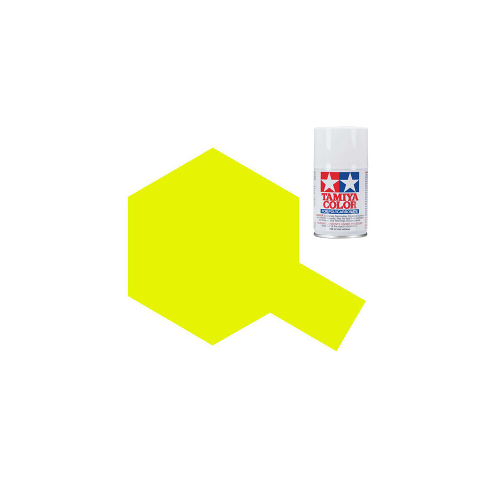 TAMIYA PS-27 Fluorescent Yellow Polycarbonate Spray Paint 100ml RC Car Body