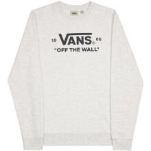 (S, Heather) Vans Mens Mini Off The Wall Crew Neck Long Sleeve T-Shirt Tee Top