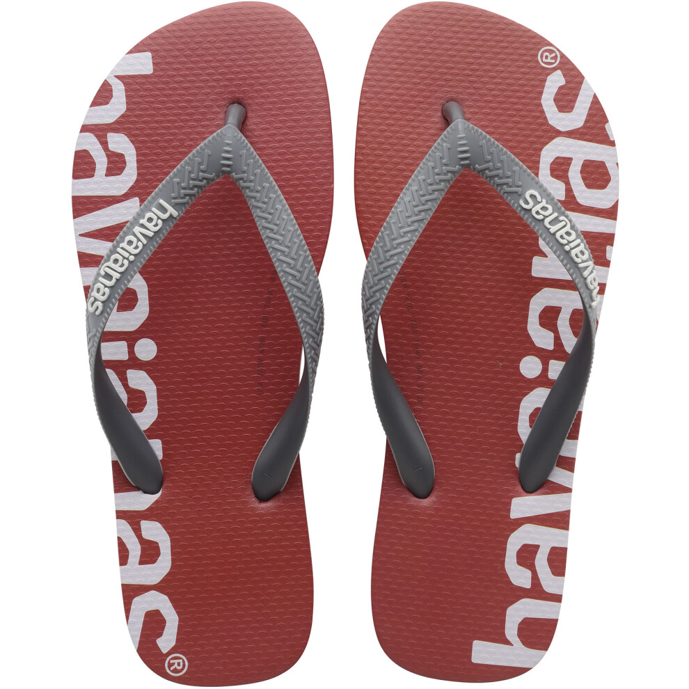 (5 UK, Red) Havaianas Unisex Adults Logomania Summer Beach Sandals Thongs Flip Flops