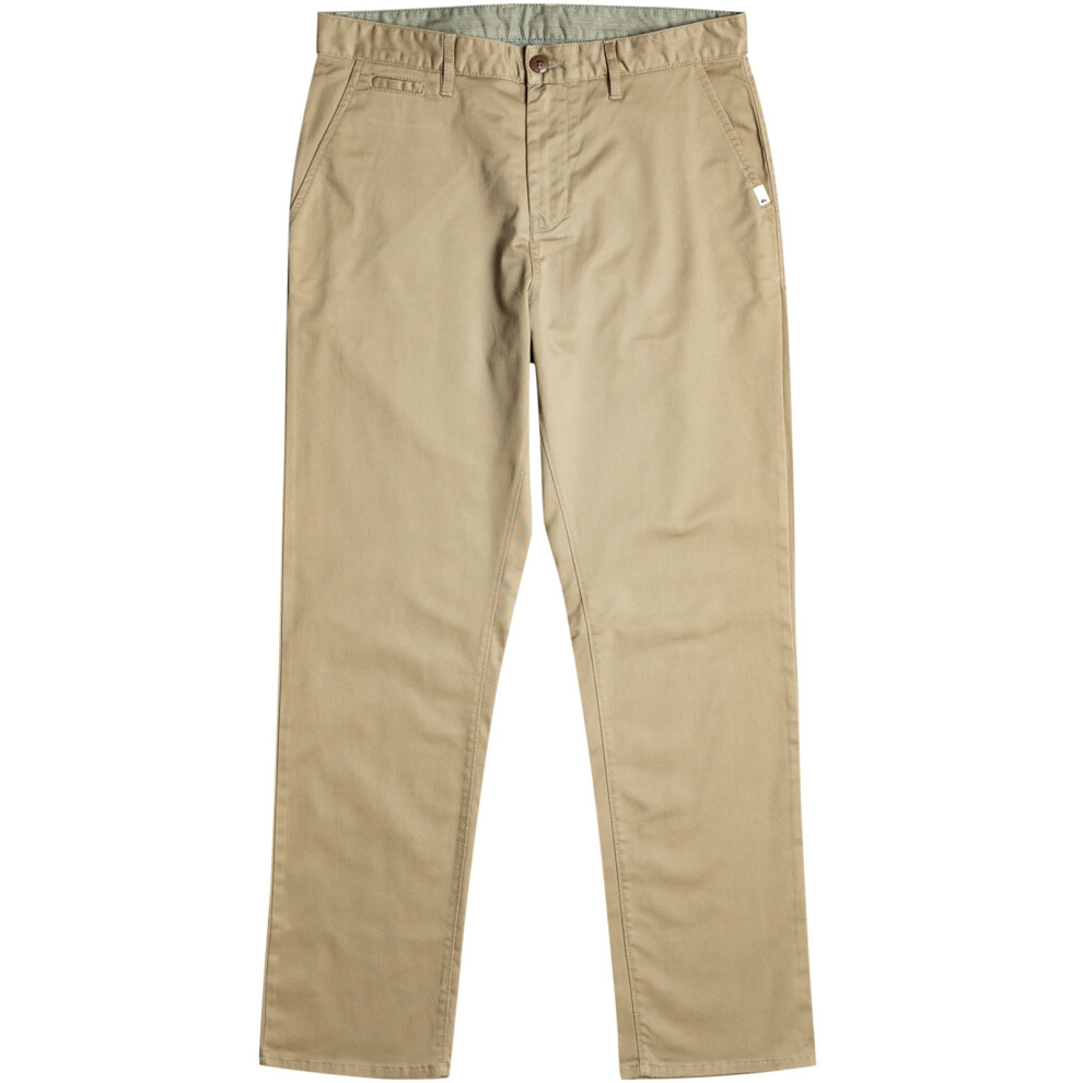 (30, ElmWood) Quiksilver Mens Everyday Union Straight Leg Pants Trousers Chinos