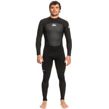 (M-Short, Black) Quiksilver Mens 3/2mm Prologue Back Zip Full Length Surfing Wetsuit - Black