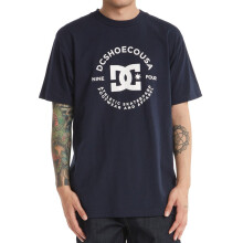 (S, Navy Blazer) DC Shoes Mens DC Star Pilot Casual Short Sleeve Crew Neck Cotton T-Shirt Top Tee
