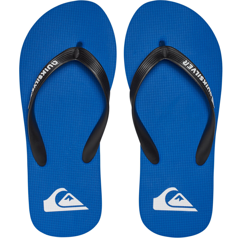 (12K UK, Blue) Quiksilver Boys Kids Molokai Summer Beach Thongs Sandals Flip Flops