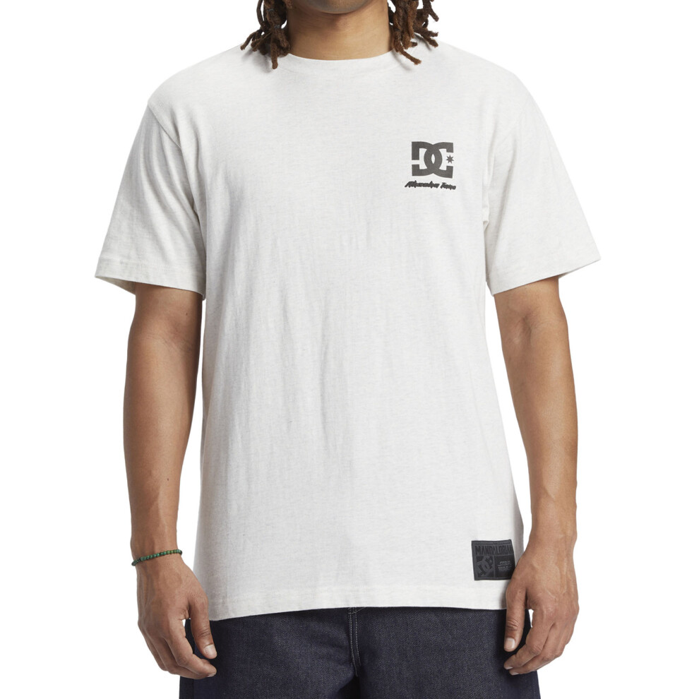 Dc (M, Snow Heather) Shoes Mens Star Wars Ahsoka Tano Short Sleeve T-Shirt Top Tee - Snow Heather