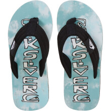 (1 UK, Blue 1) Quiksilver Kids Molokai Layback Summer Beach Pool Sandals Thongs Flip Flops