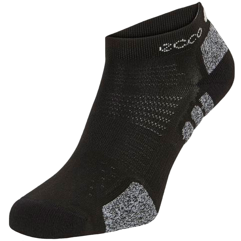 (2.5-5.5 UK, Black) ECCO Adults Tour Lite Compression Cushioning Sports Golf No Show Ankle Socks